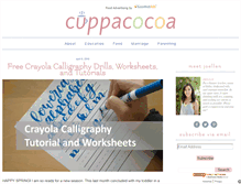 Tablet Screenshot of cuppacocoa.com